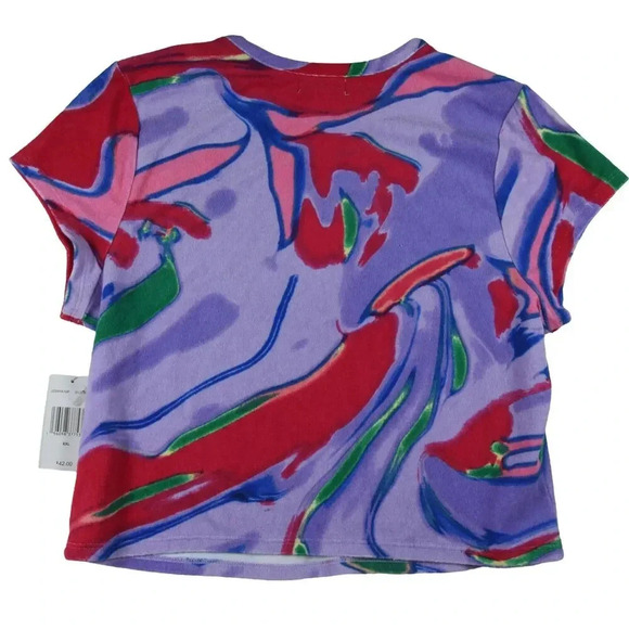 NWT Juicy Couture Marbled Sherbert Short Sleeve Towel Terry Cloth Shirt Size XXL - Picture 7 of 7